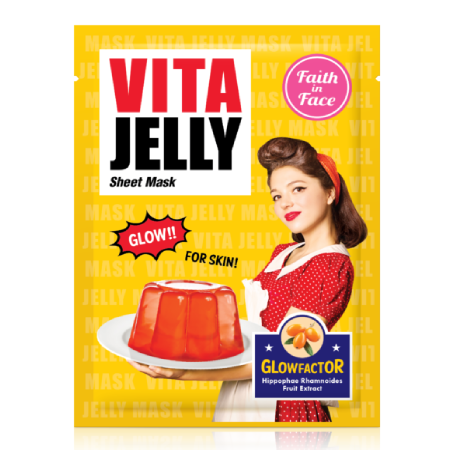 Faith in Face,Vita Jelly Sheet Mask,Mask,มาส์ก,มาส์กเจล,มาส์กแผ่น,มาส์กหน้า